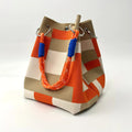 Beige & Orange Patchwork